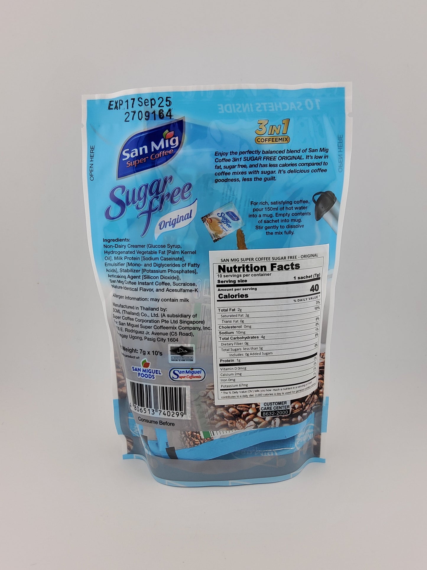 SM Coffee Orig SF Pouch 70g