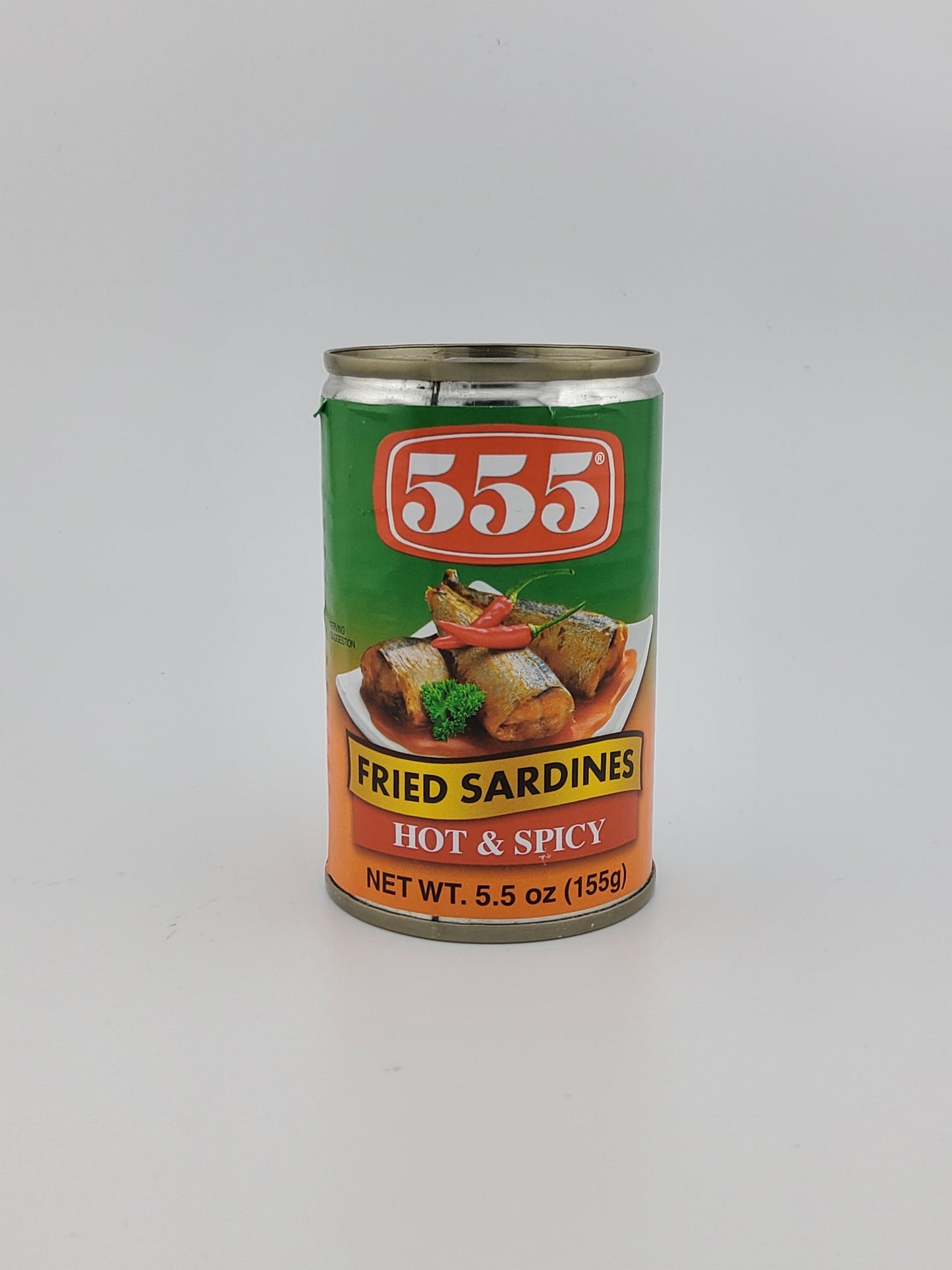 555 Sardines Hot & Spicy 5.5oz