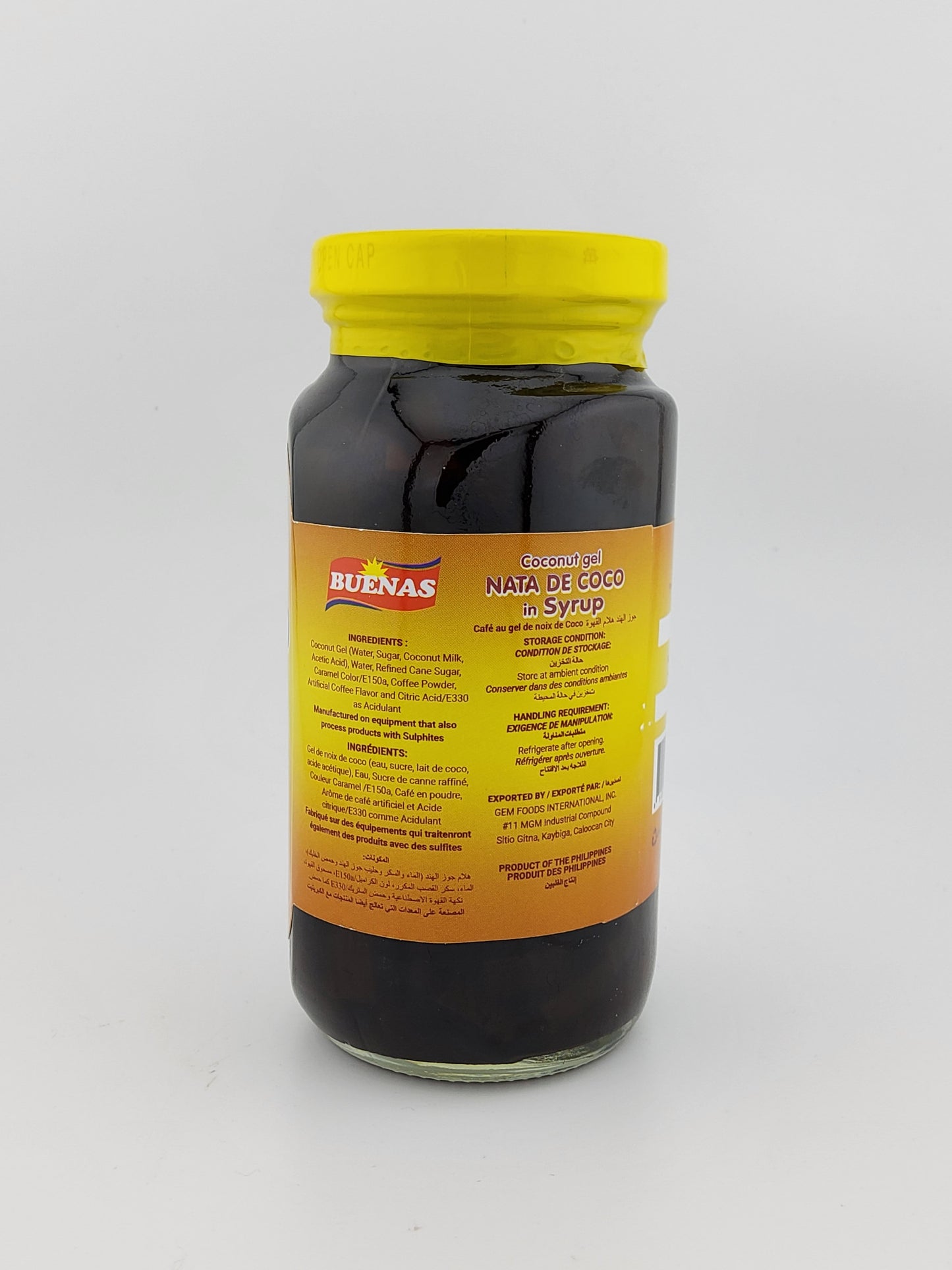 Buenas Coconut Gel in Syrup Coffee 340 g