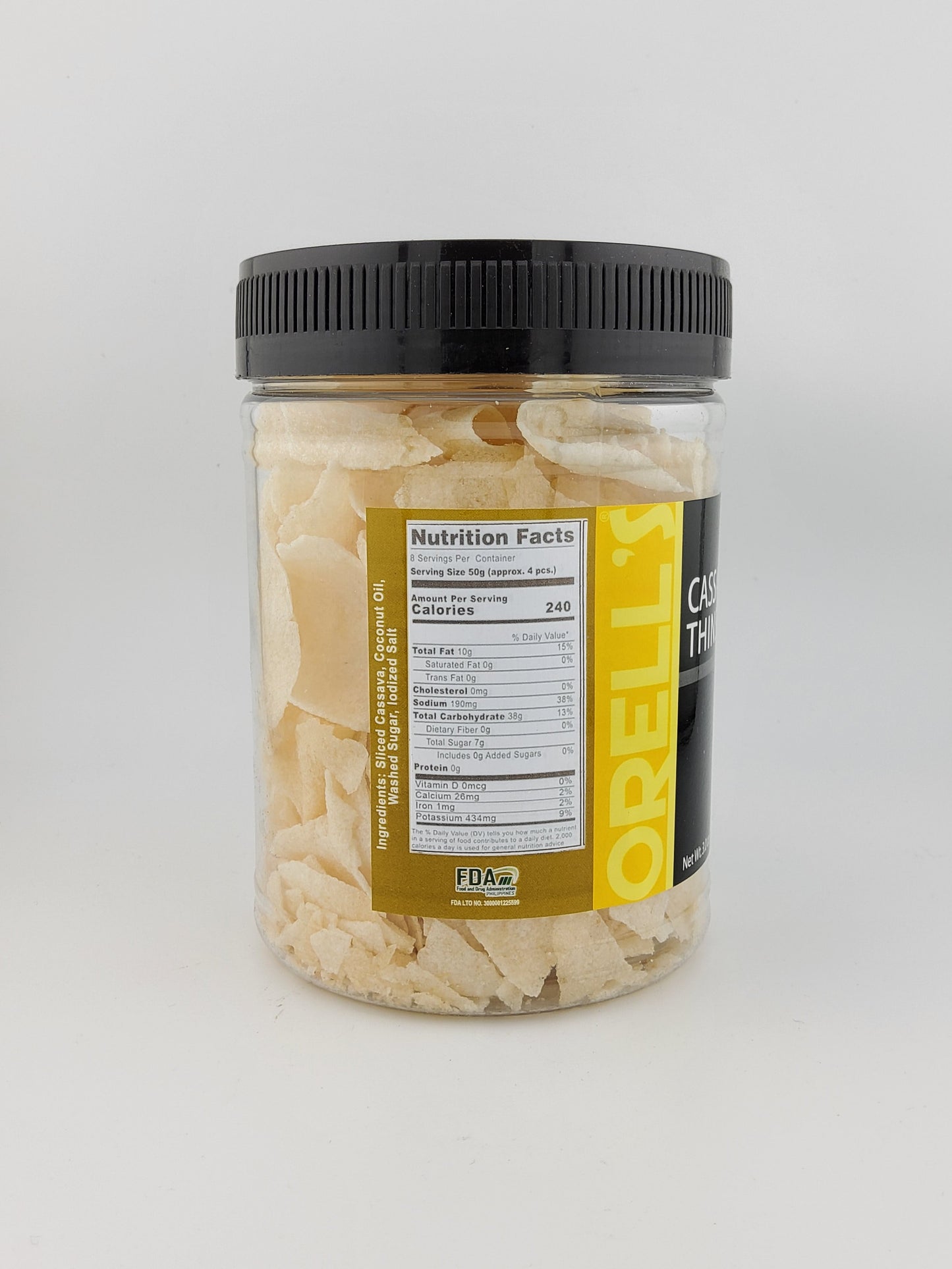 Orell's Cassava Thins 3 oz