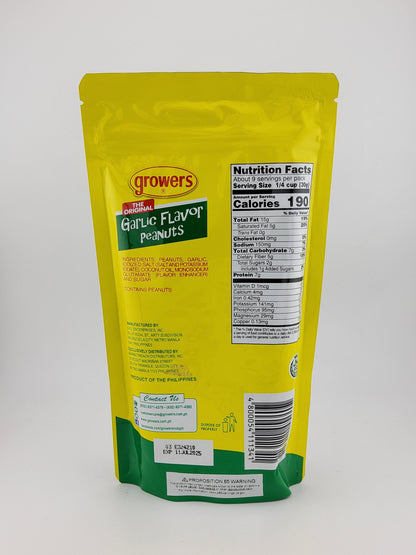 Growers Peanuts Garlic 9.88oz