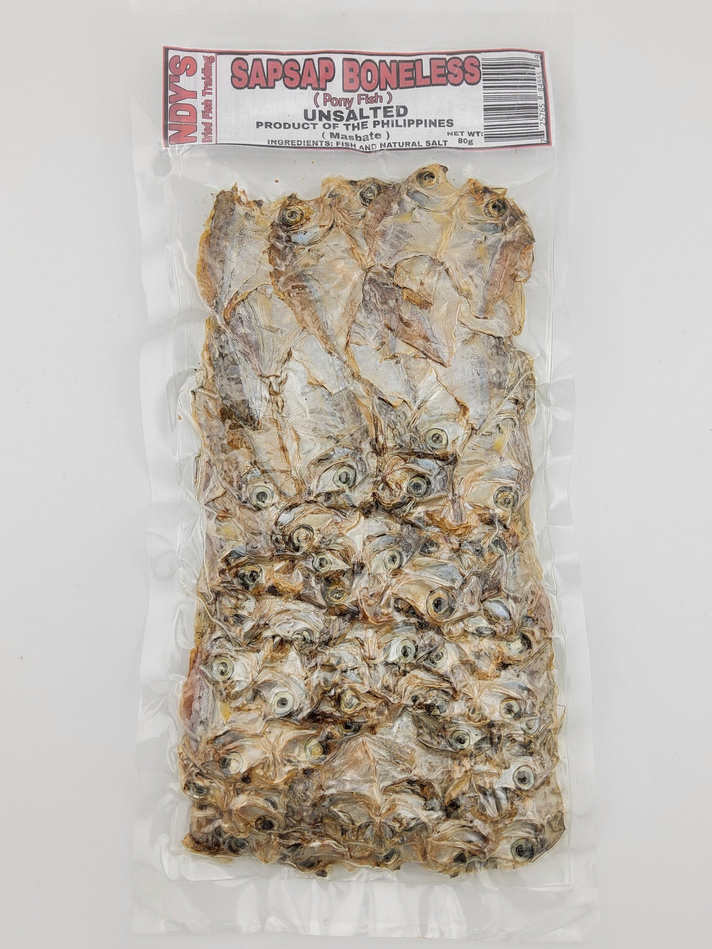 NDY's Sapsap Boneless (Pony Fish) Unsalted 80 g