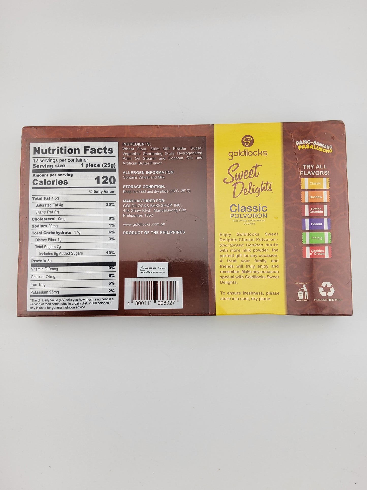 Goldilocks SD Polvoron Classic