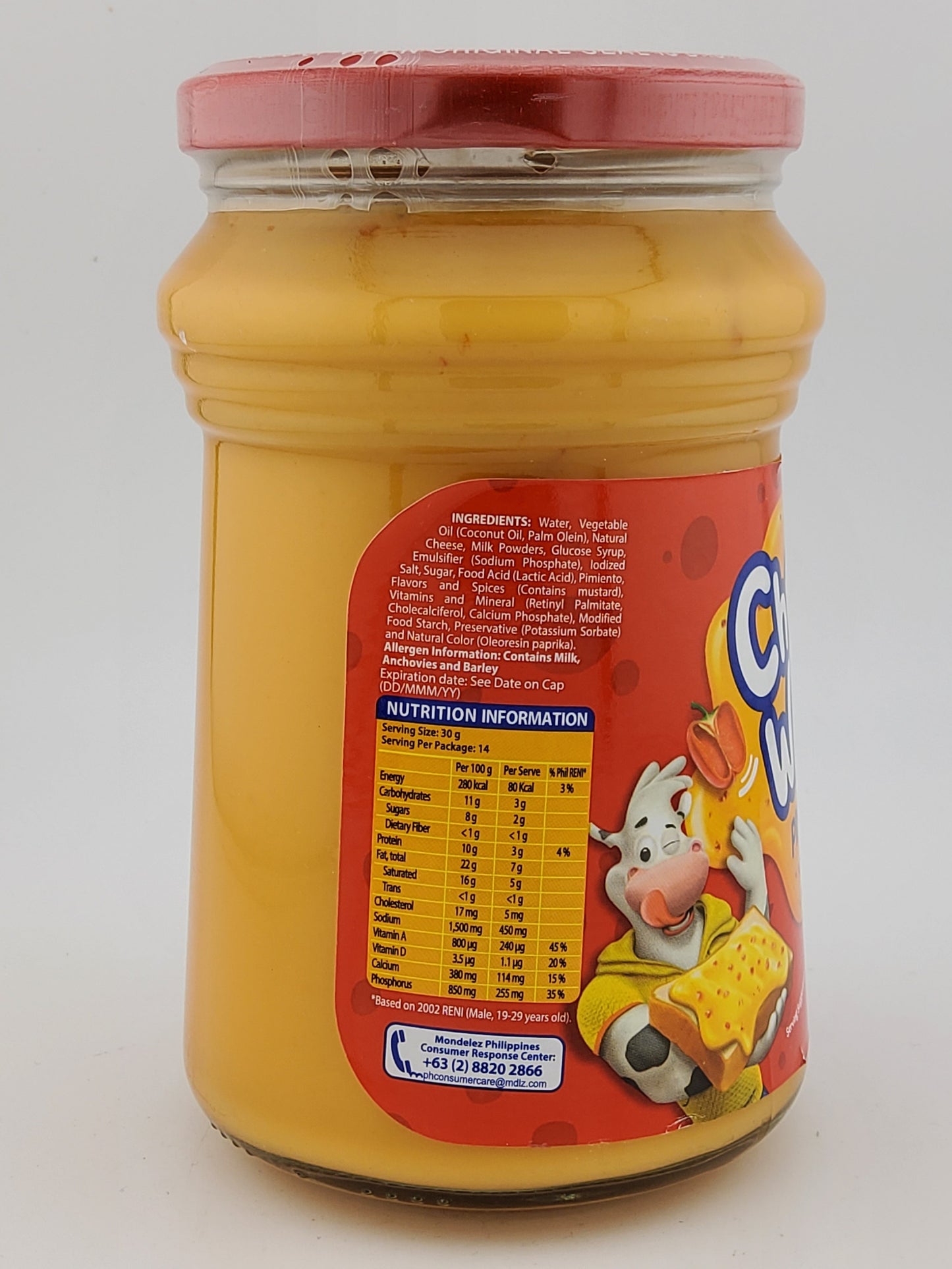 Kraft Cheez Whiz Pimiento 450g