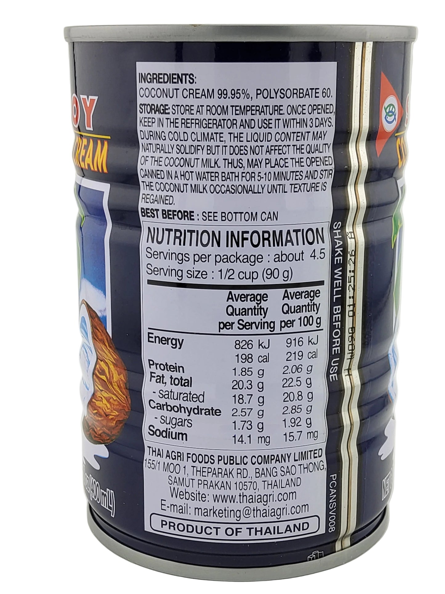 Savoy Coconut Cream 13.5 oz