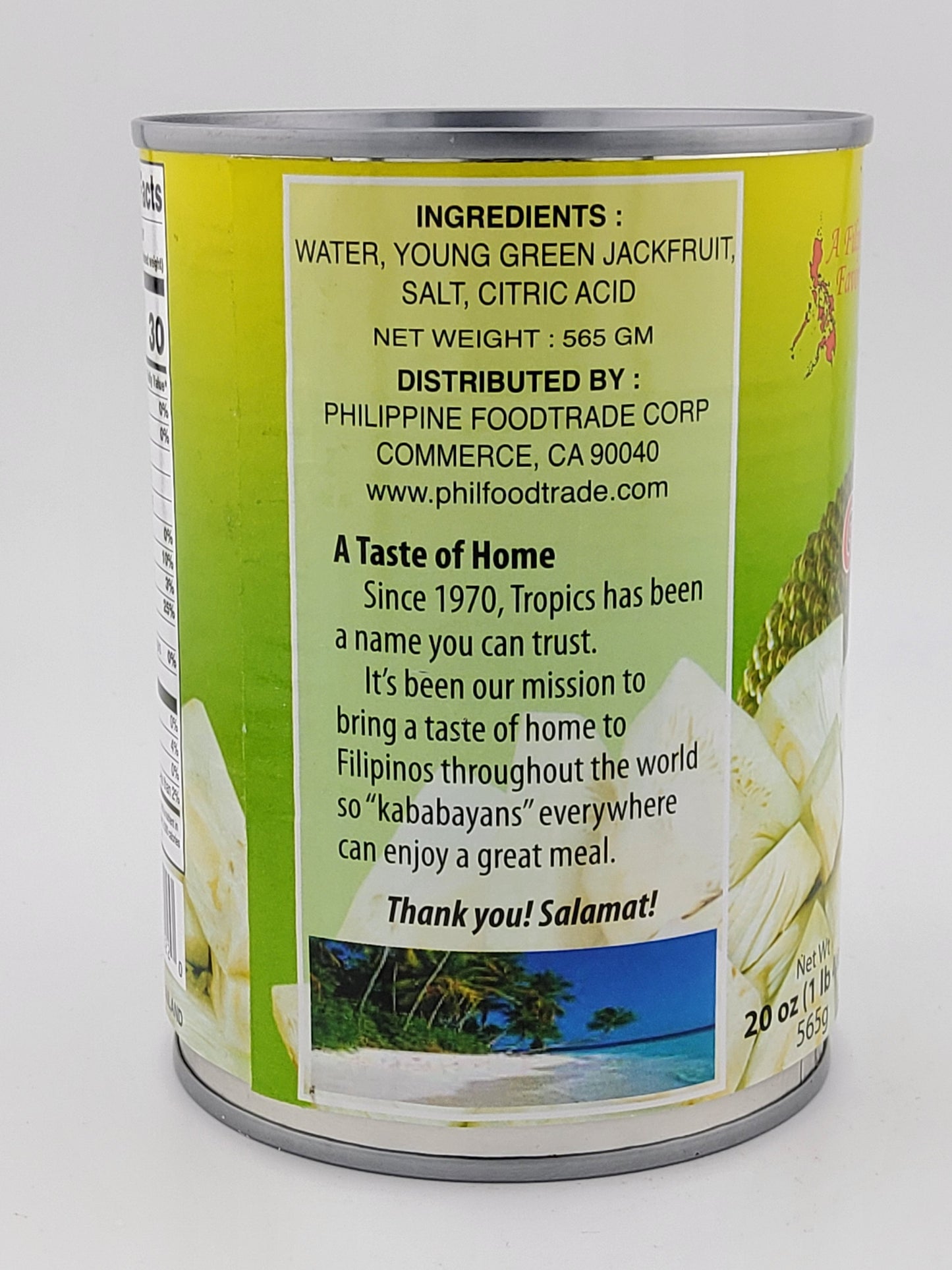 Tropics Green Jackfruit 20 oz