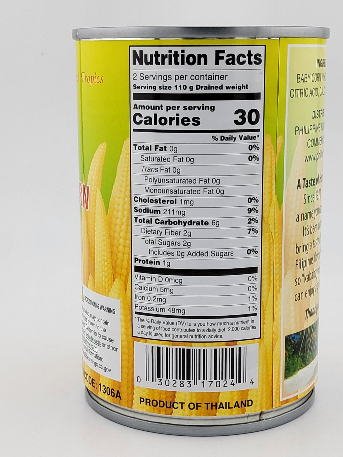 Tropics Whole Young Corn 15 oz