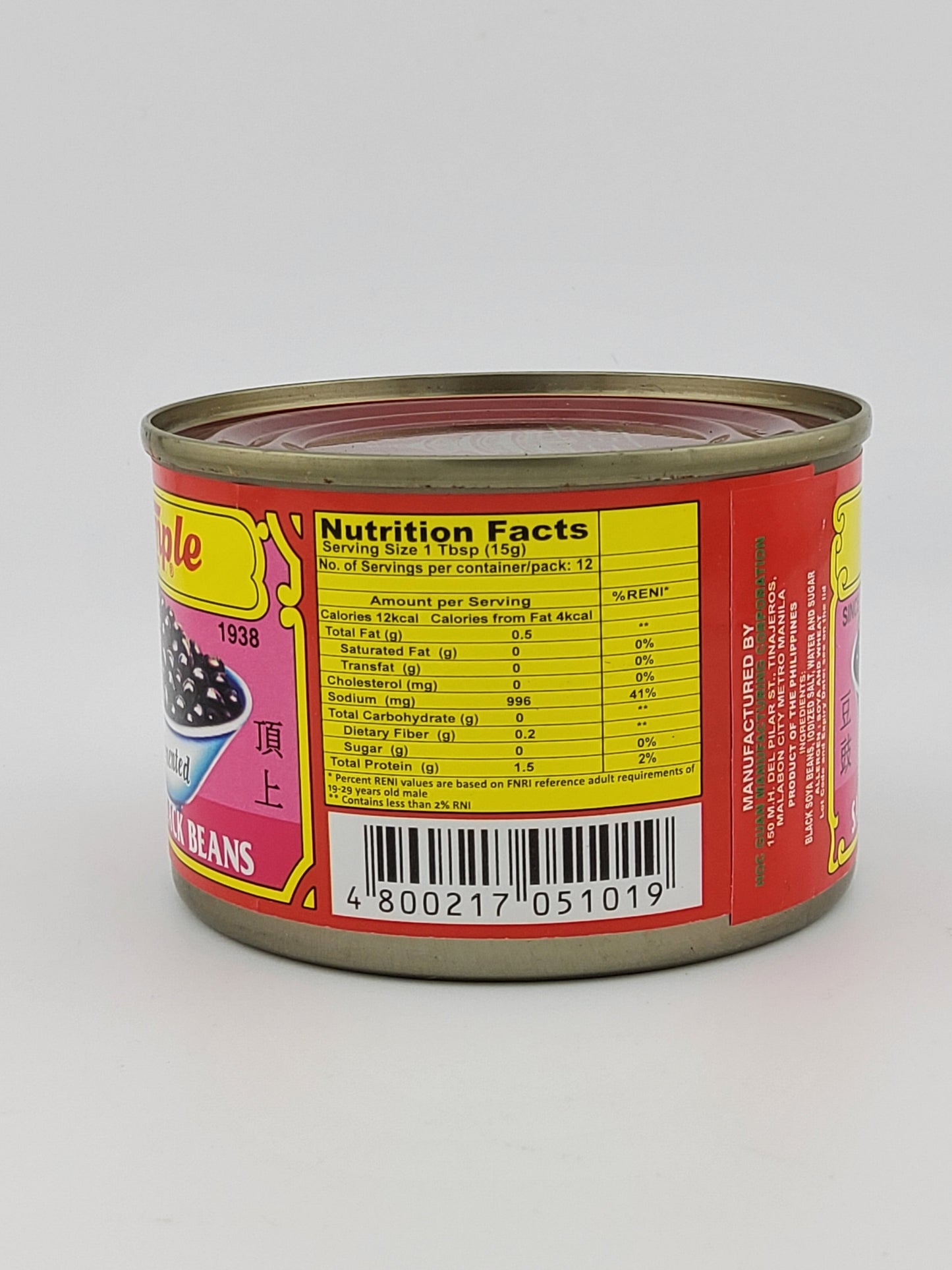 Temple Black Beans 6.34 oz