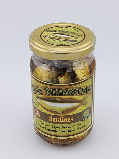 San Sebastian Sardines Olive Oil H&S 8 oz