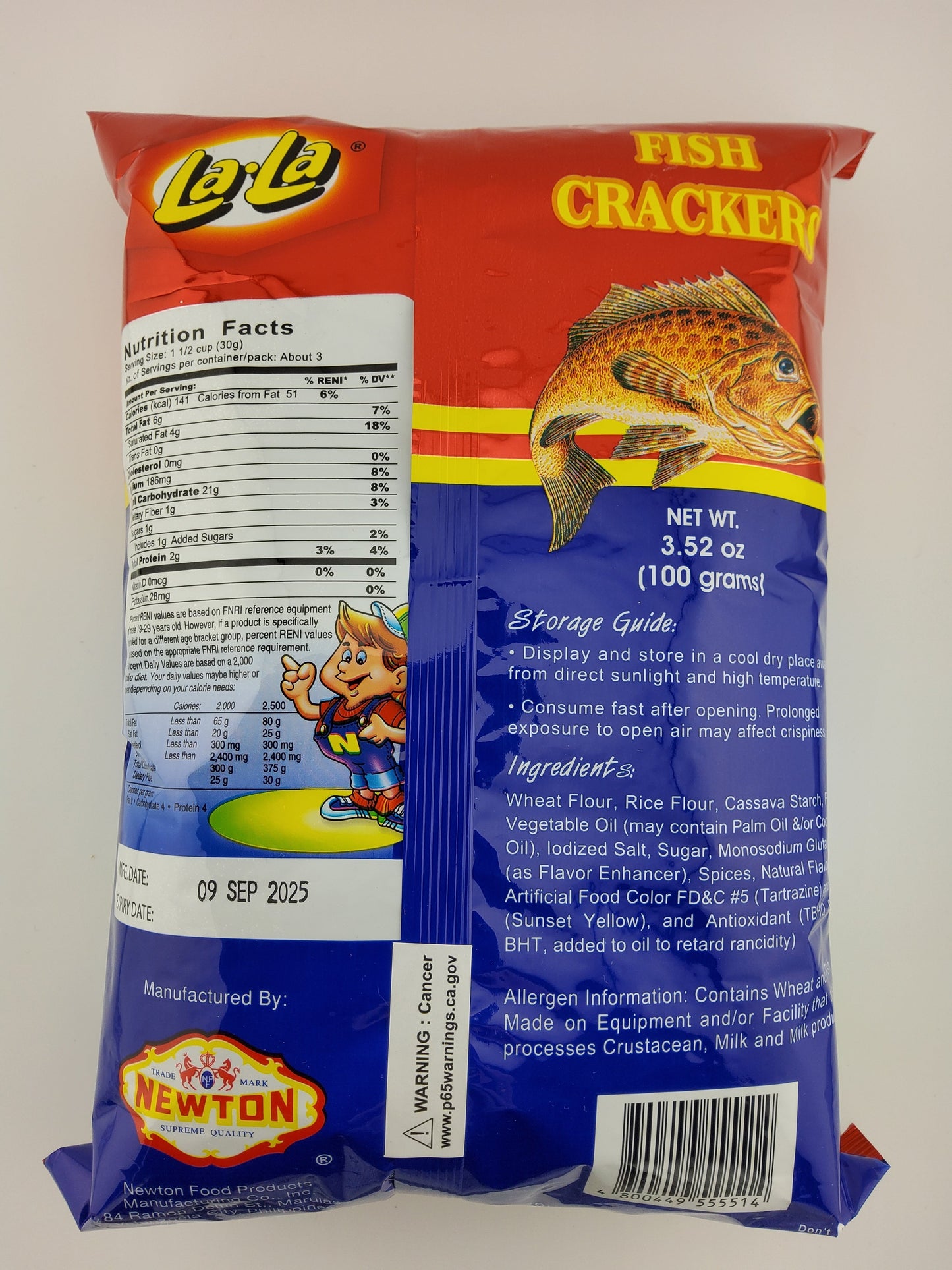 LaLa Fish Cracker Reg 3.52 oz