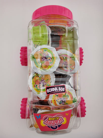 Twin Rabbit Fruit Jelly Assorted Pink Car 620 g