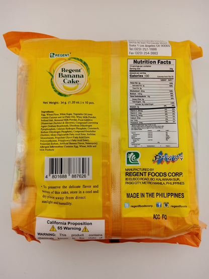 Regent Banana Cake 12 oz