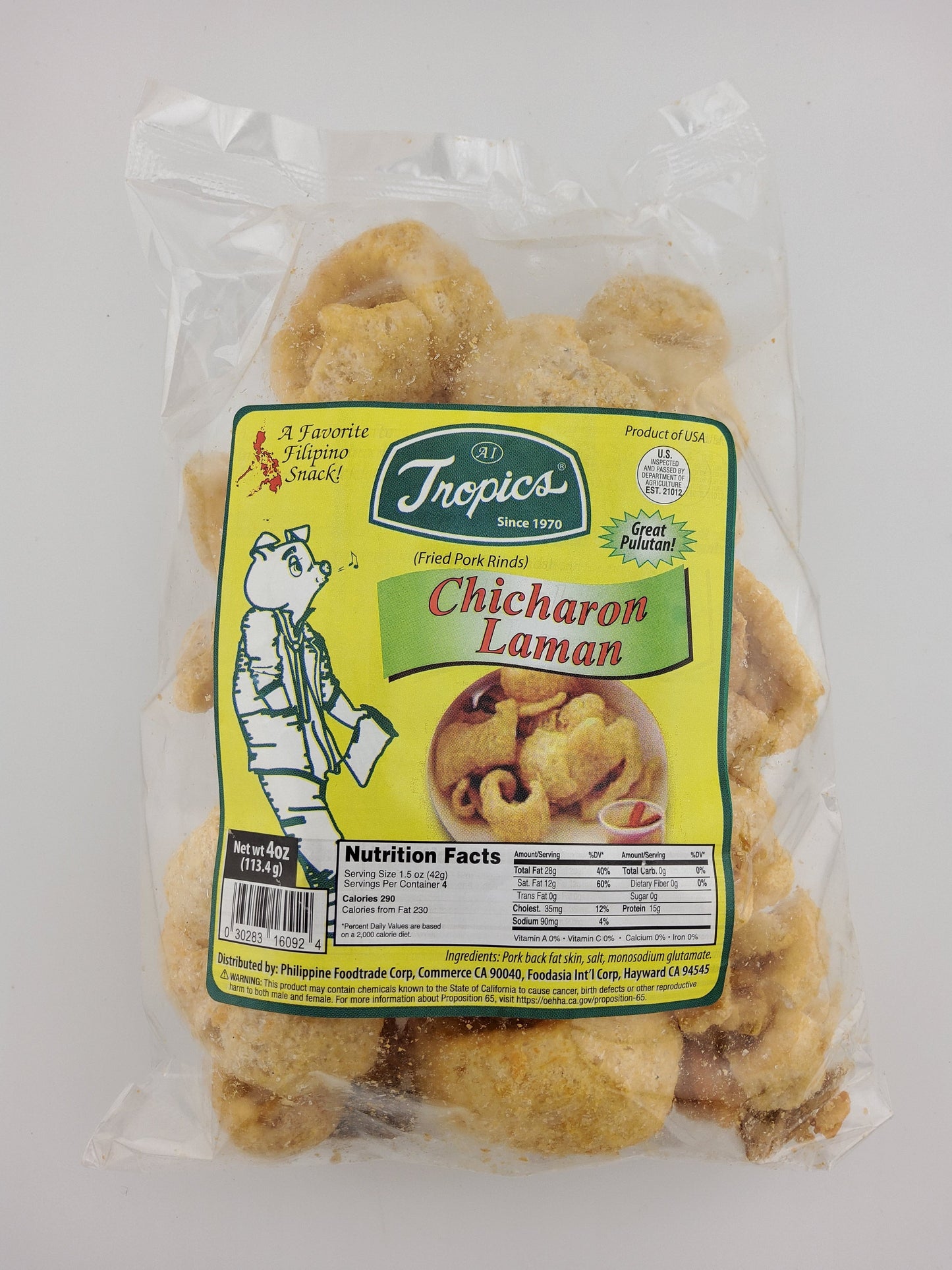 Tropics Chicharon Laman 4 oz
