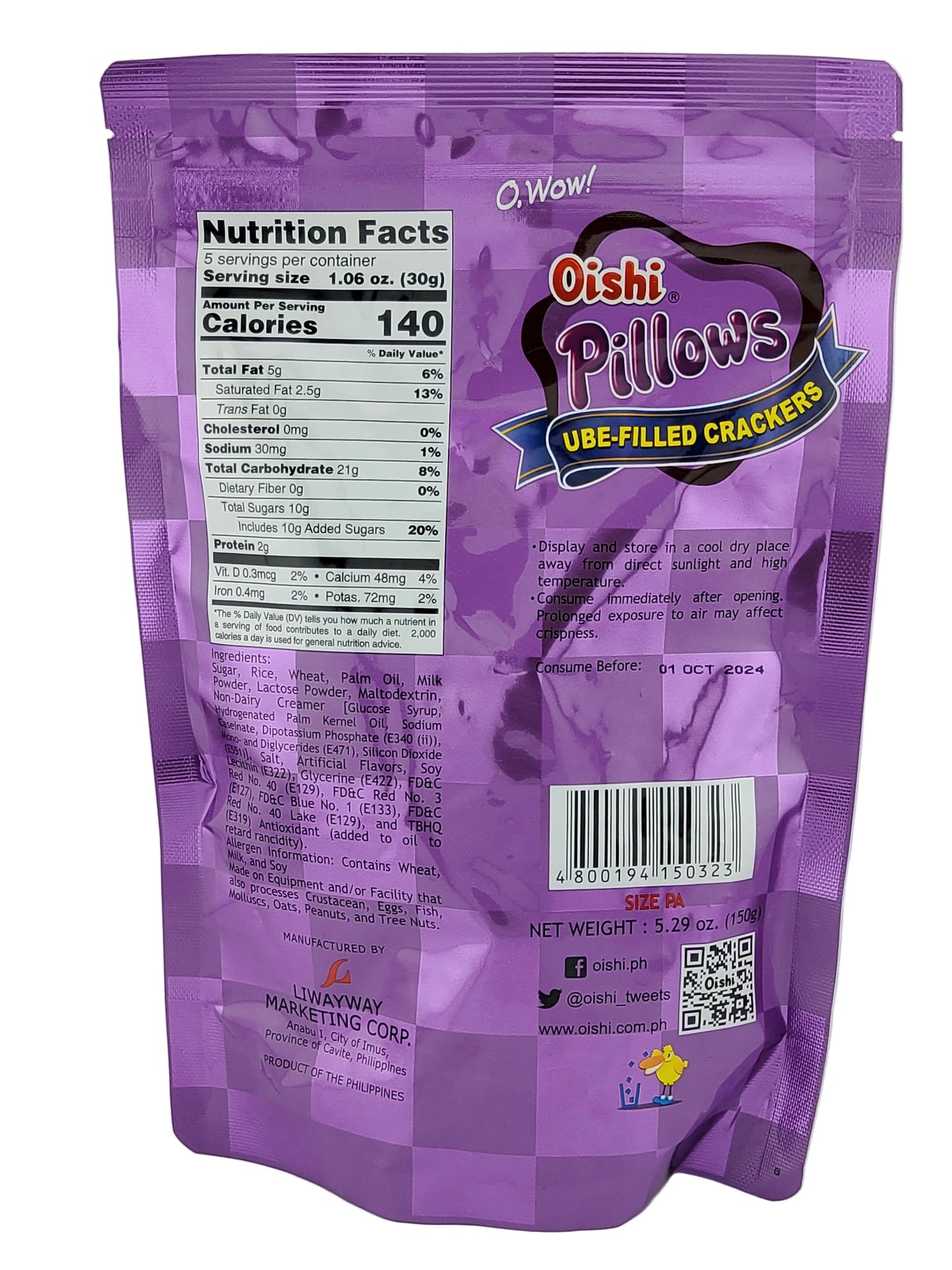 Oishi Pillows Ube 150 g