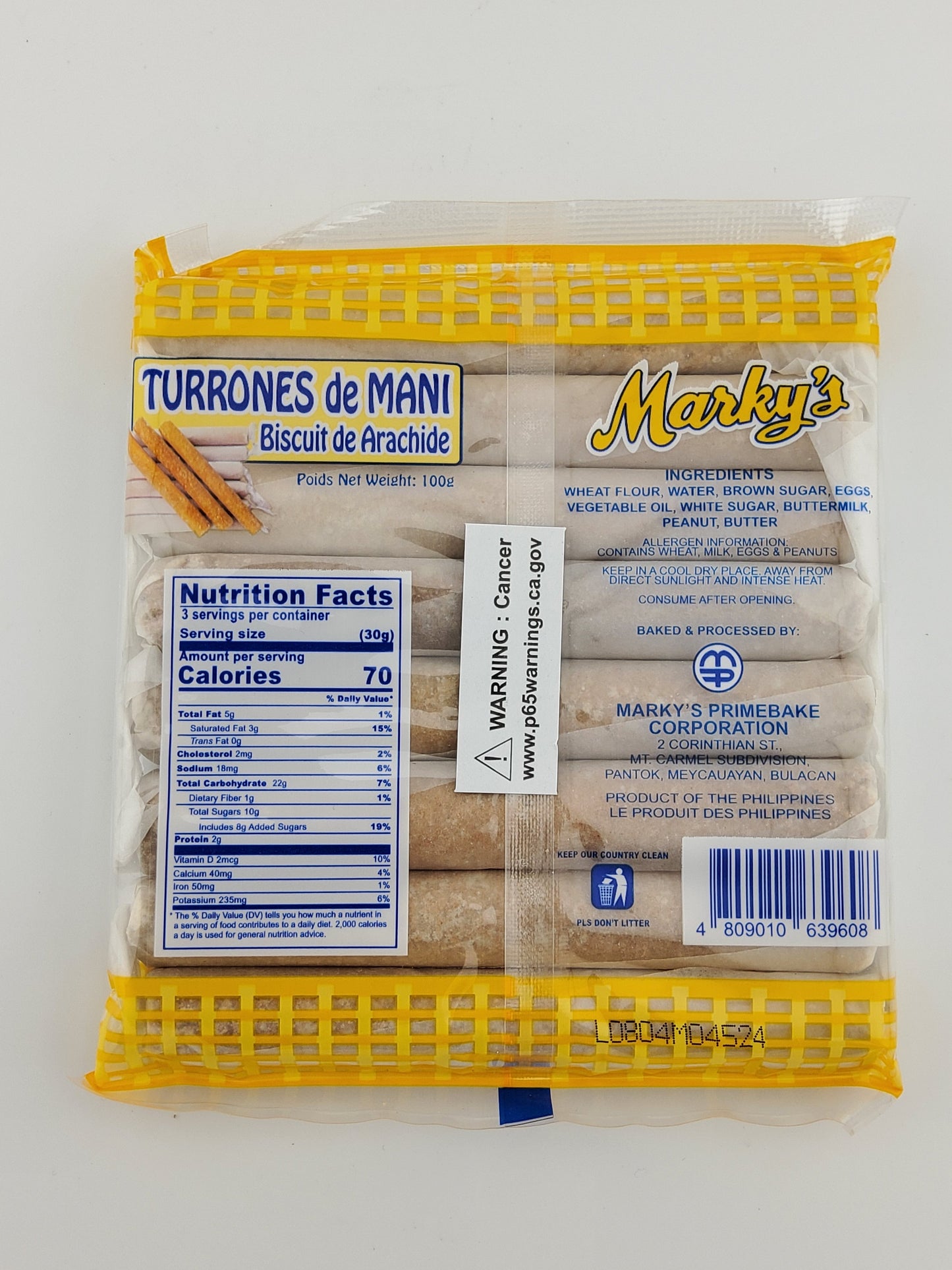 Marky's Turones De Mani 100 g