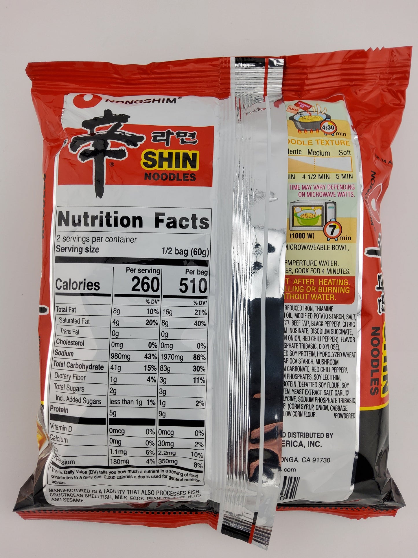 NongShim Bag - Shin Ramyun 4.23 oz