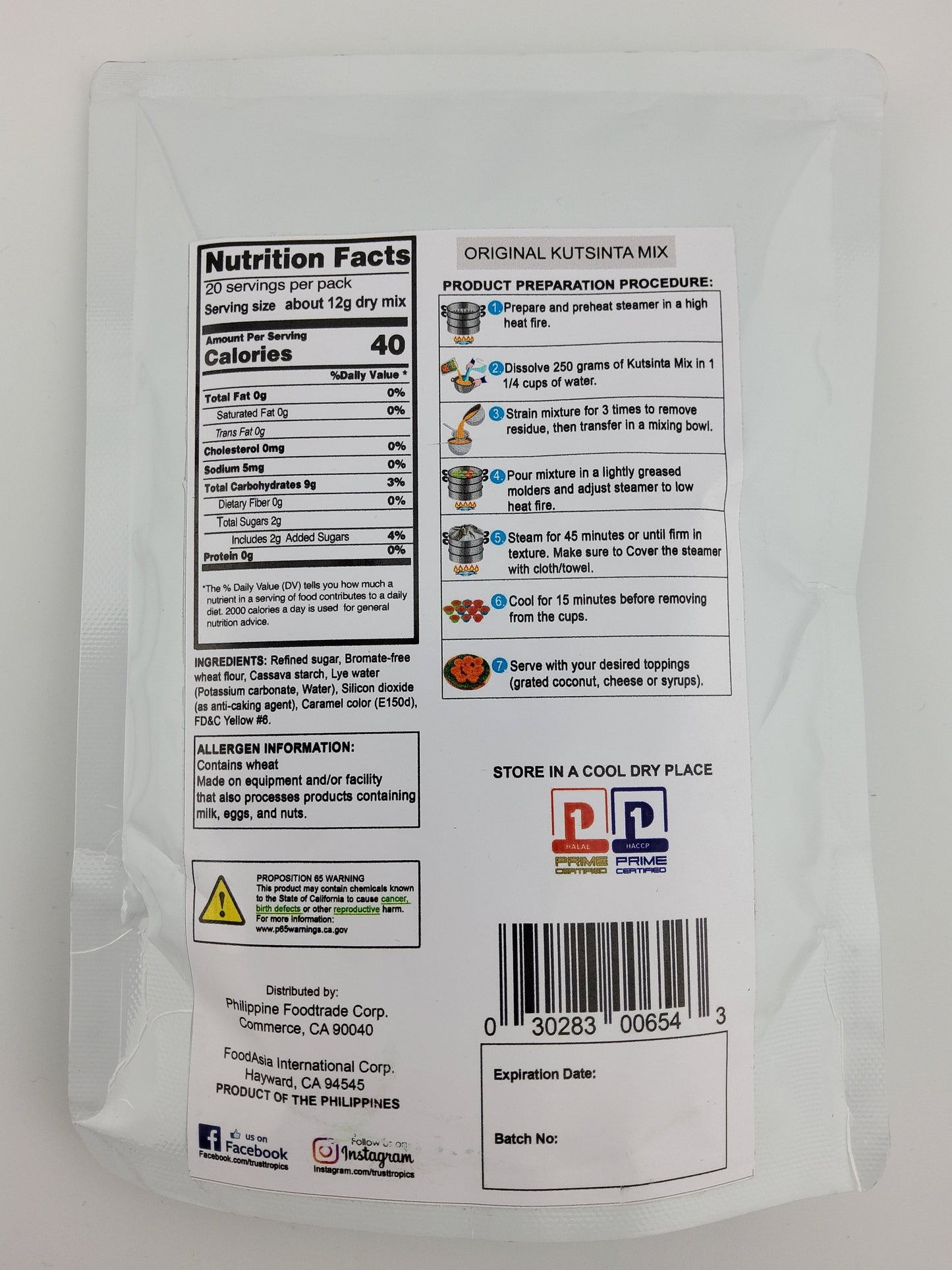 Tropics Kutsinta Mix 250 g