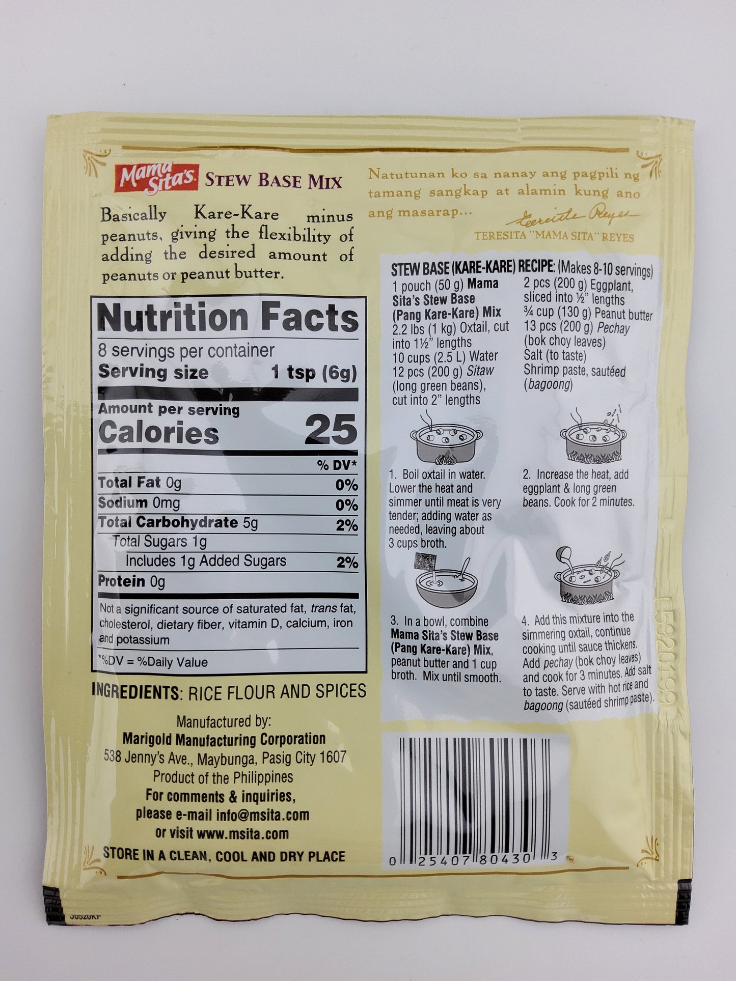 MS Kare Kare Stew Mix 1.76 oz