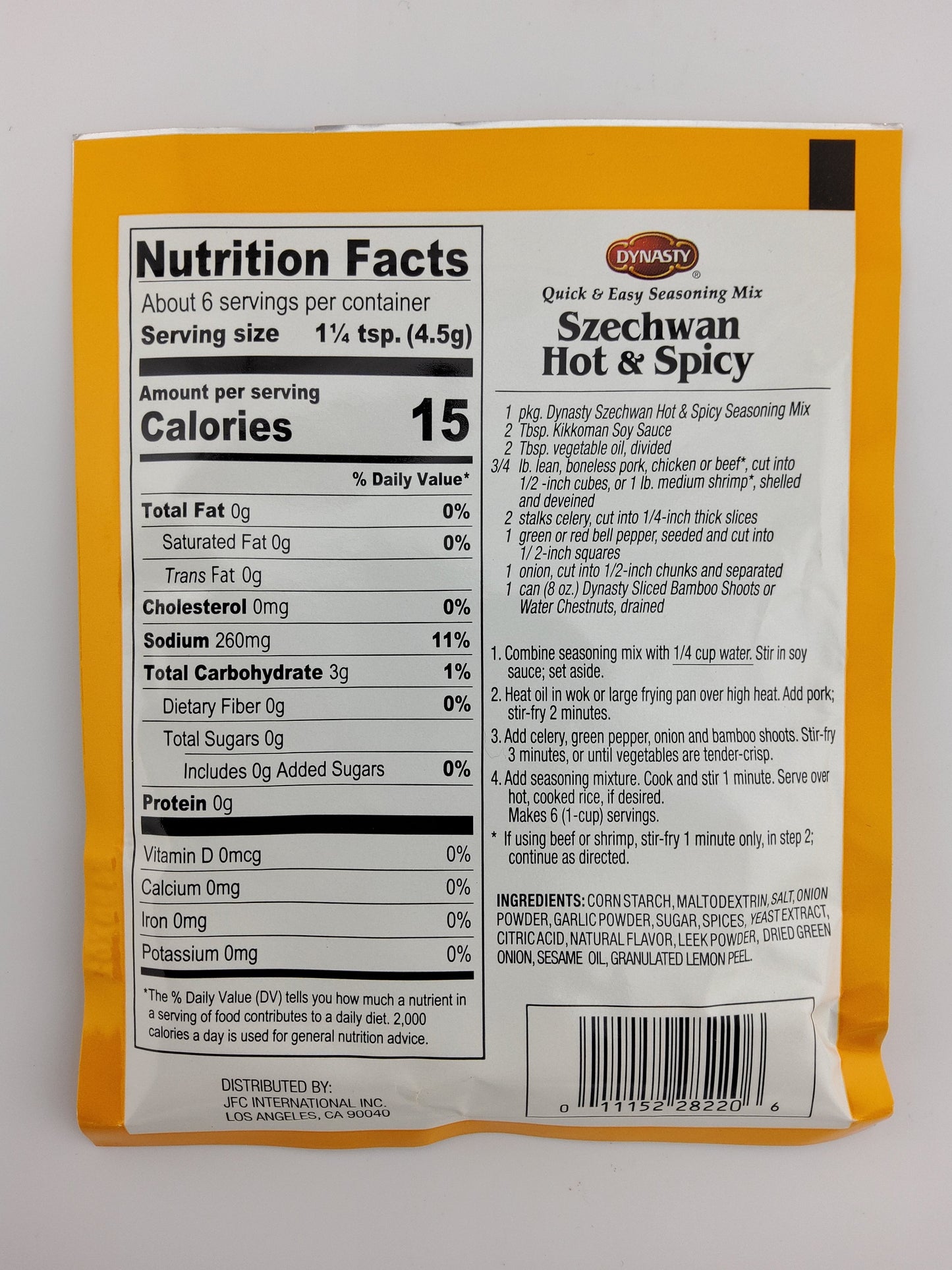 Dynasty Szechwan Hot & Spicy Mix 28.3 g