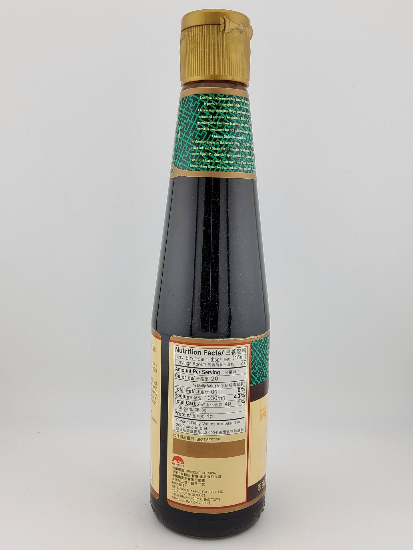 Lee Kum Kee Seasoned Soy Sauce for Seafood 410 mL