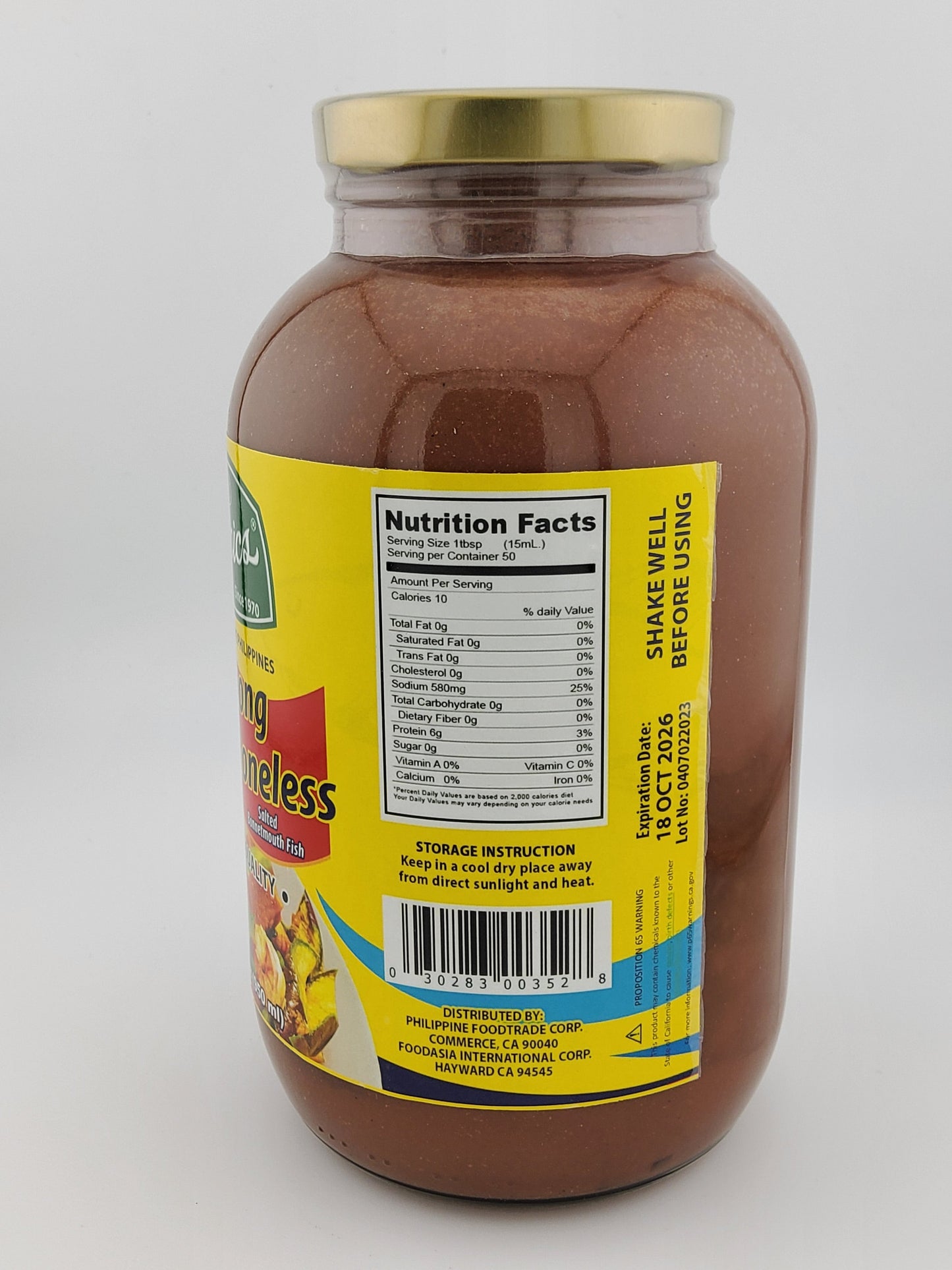 Tropics Bagoong Terong Boneless Jar 950 mL
