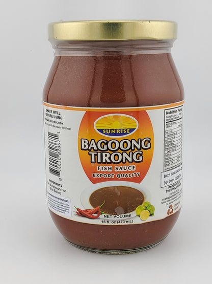 Sunrise Bagoong Tirong 473 mL
