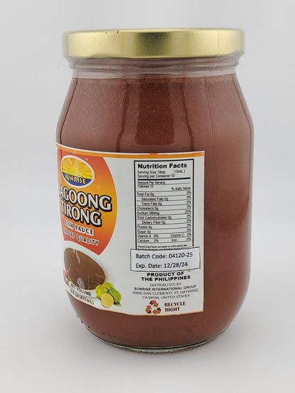 Sunrise Bagoong Tirong 473 mL