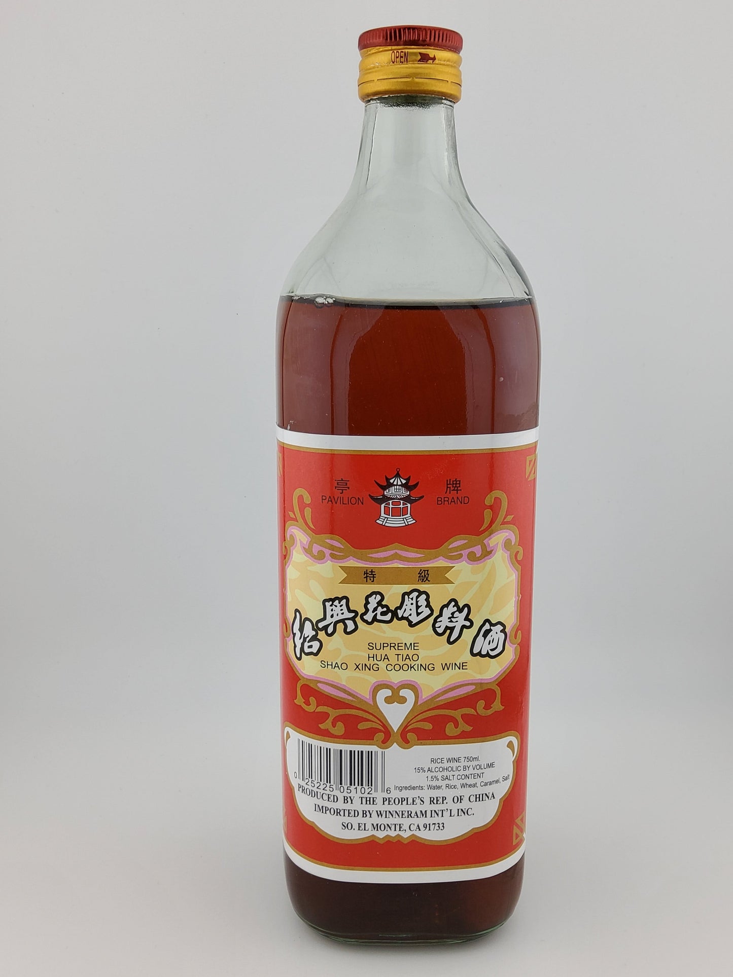 Pavilion Brand Shao Xing Cooking Rice Wine 750 mL