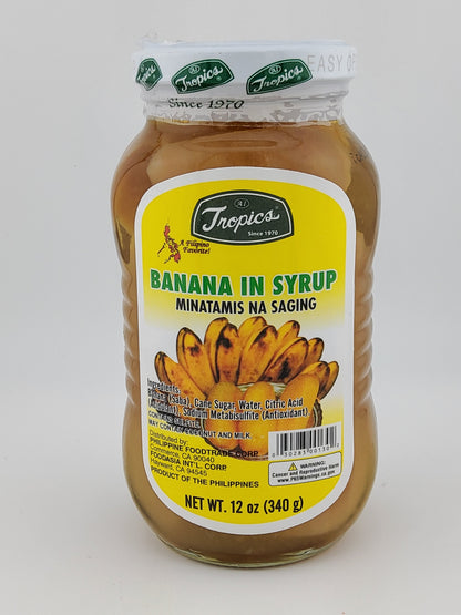 Tropics Banana in Syrup 340 g