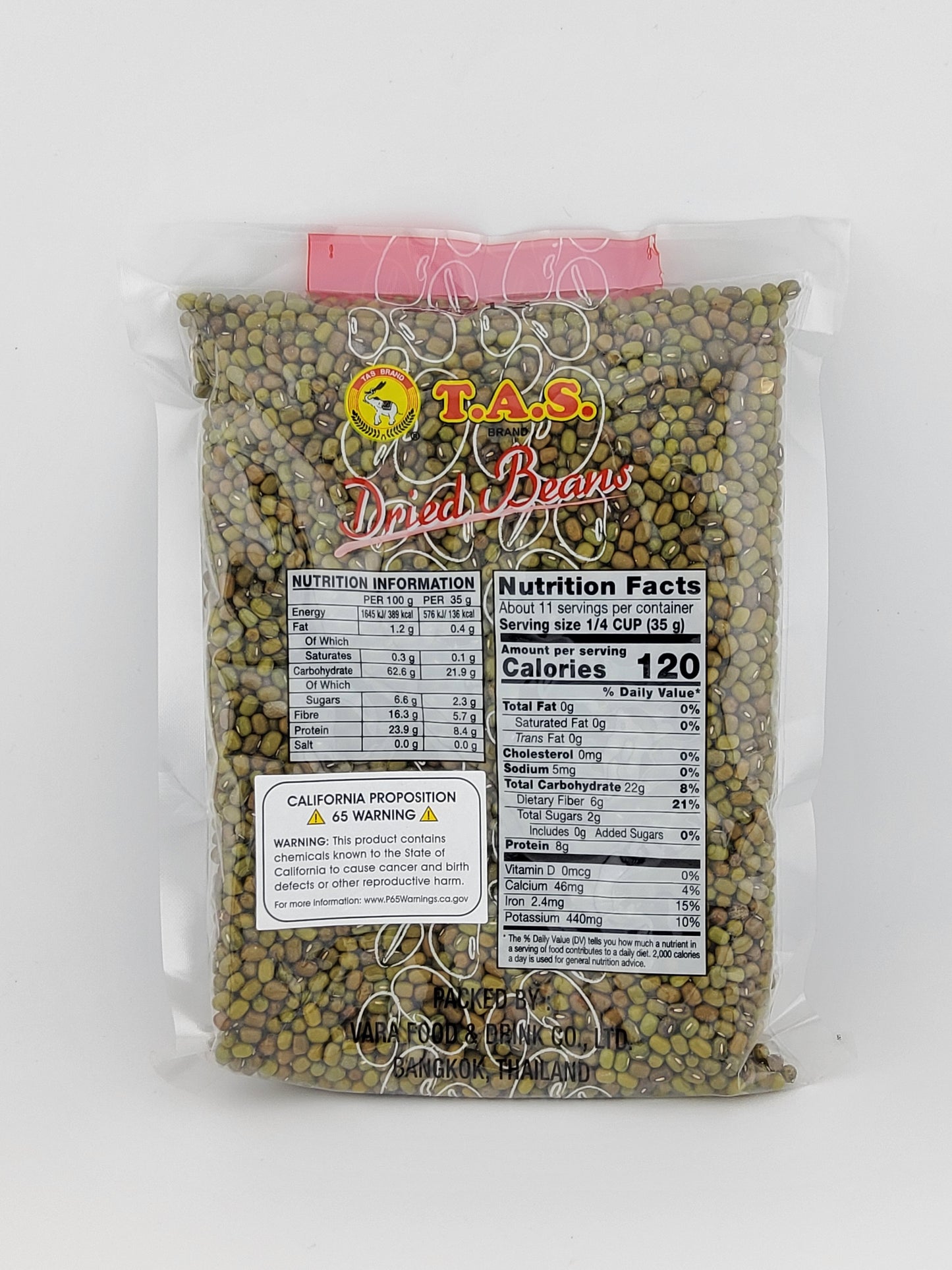 TAS Green Mung Bean Whole 14oz