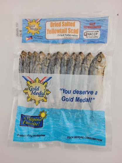 Gold Medal Dried Salted Yellowtail Scad (Salaysalay) 113 g