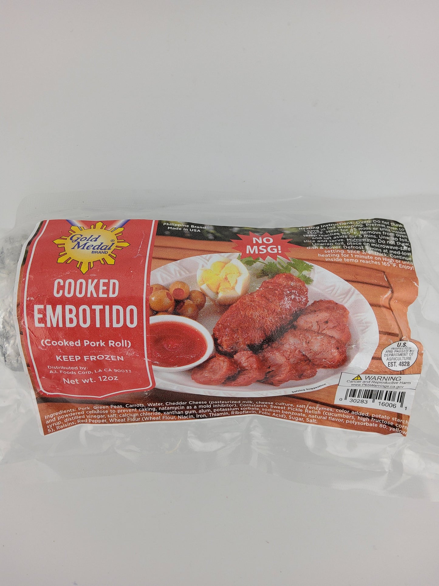 Gold Medal Cooked Embotido 12 oz