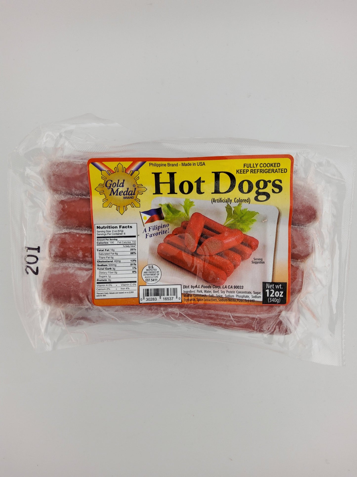 Gold Medal Hot Dog Reg 12 oz