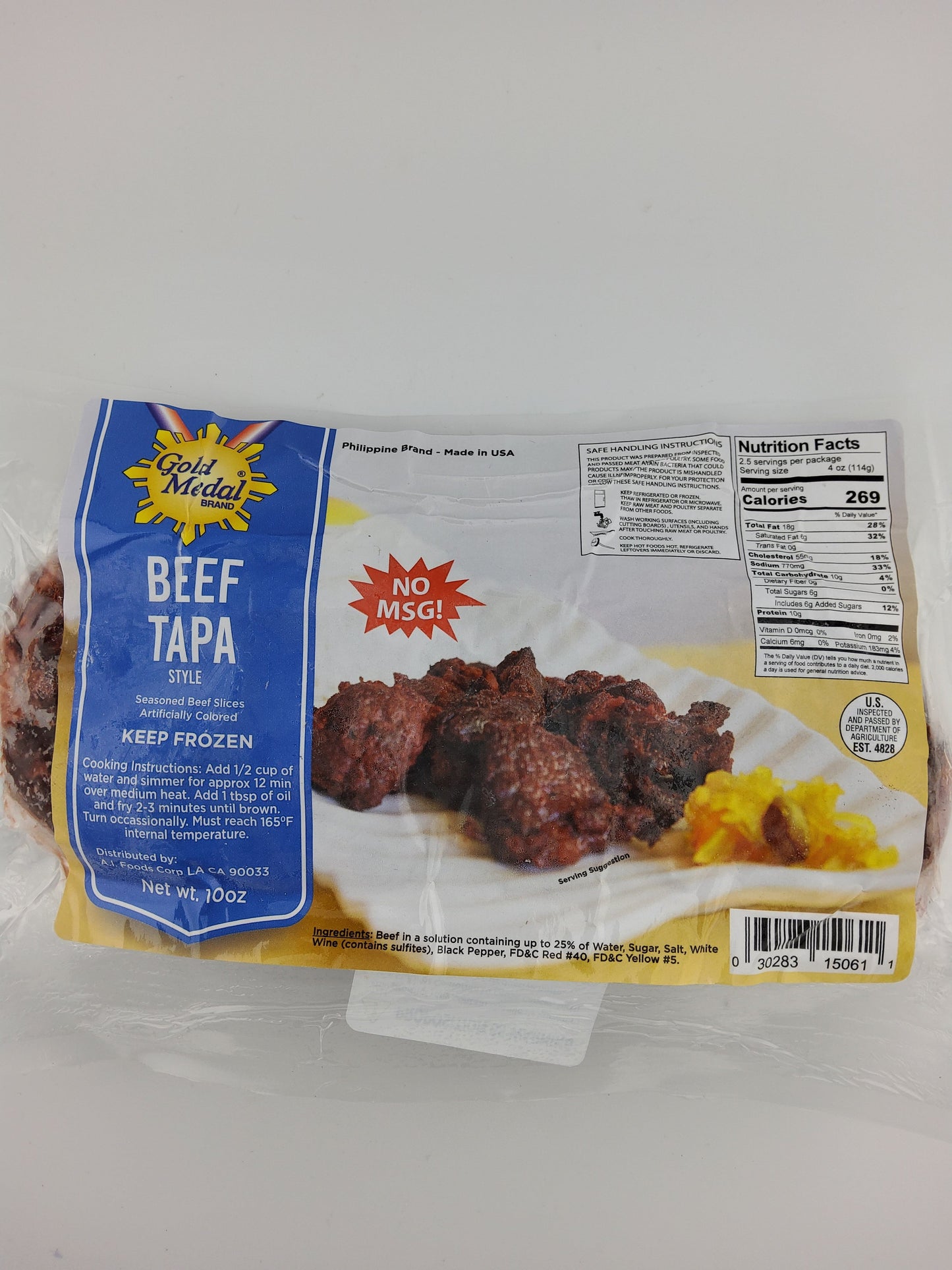 Gold Medal Beef Tapa 10 oz