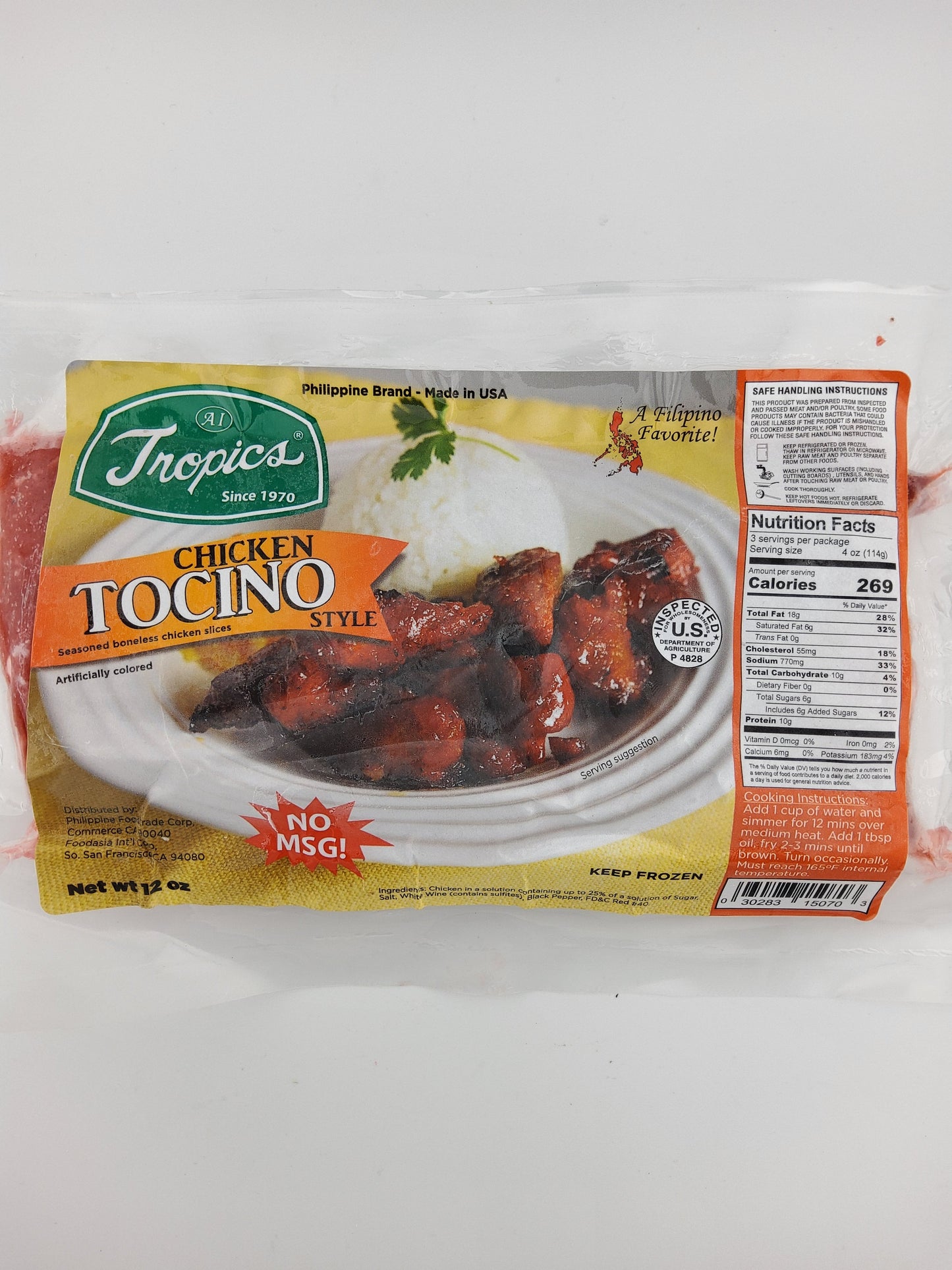 Tropics Chicken Tocino 12 oz