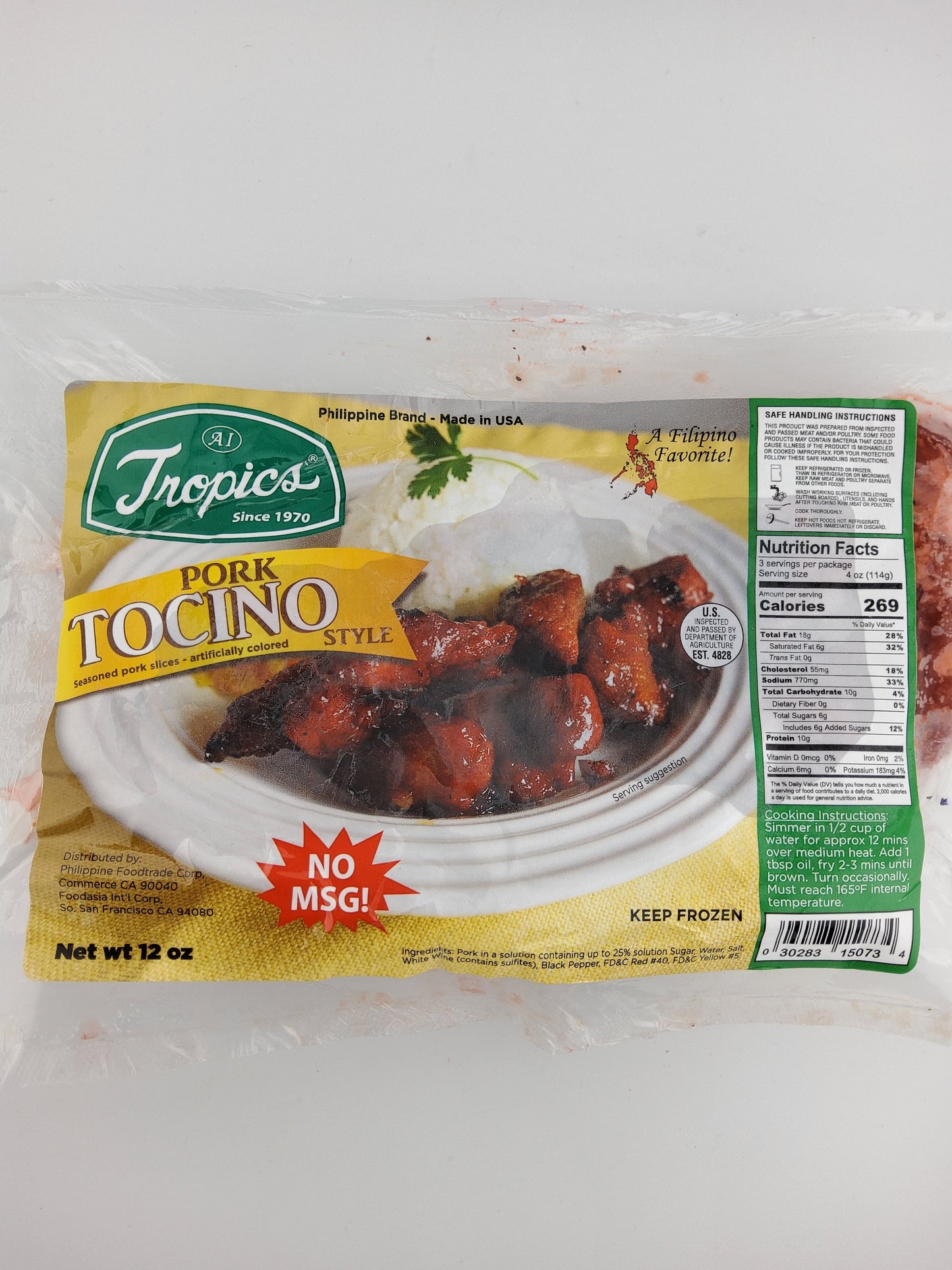 Tropics Pork Tocino 12 oz