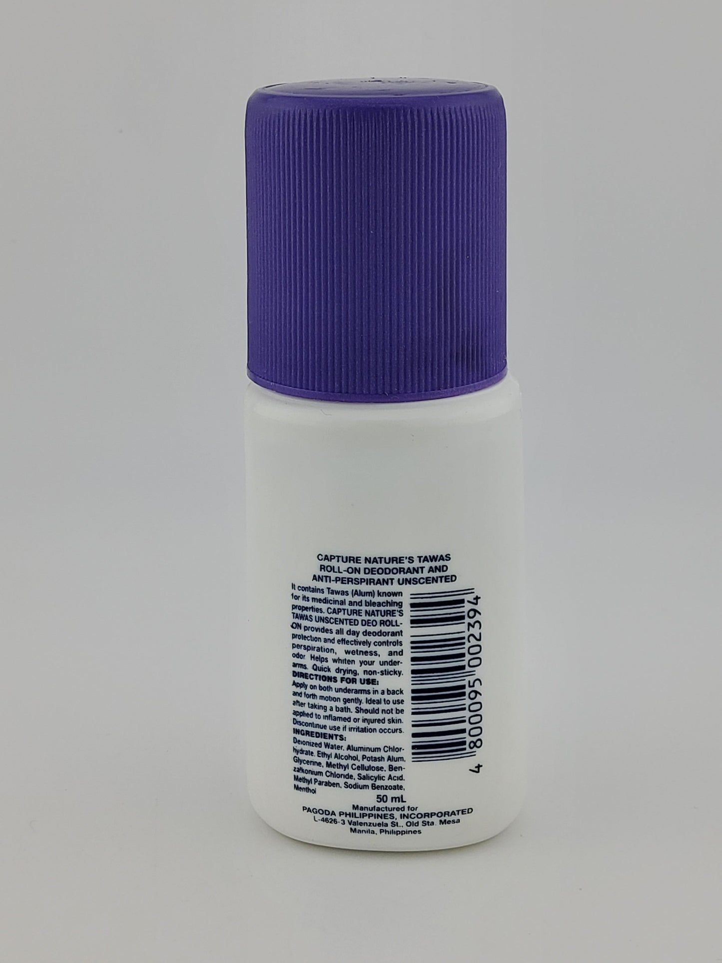 Tawas Roll On Unscented 50 ml