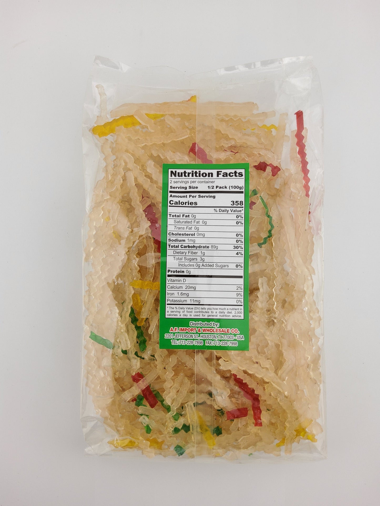Superior Dried Coloured Cassava Sticks 200 g
