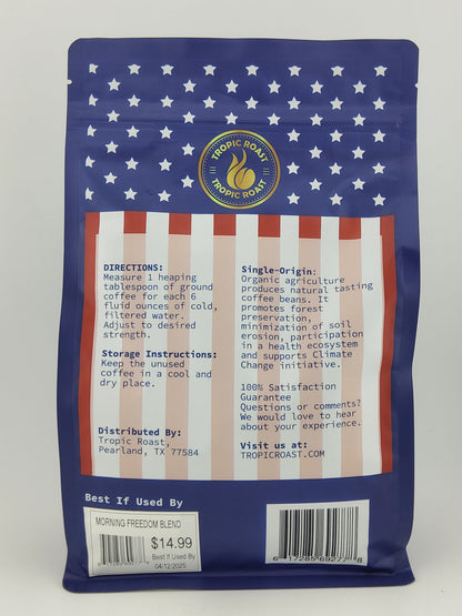 Tropic Roast Morning Freedom Blend Coffee 340 g