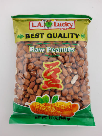 LA Lucky Raw Peanuts 340 g