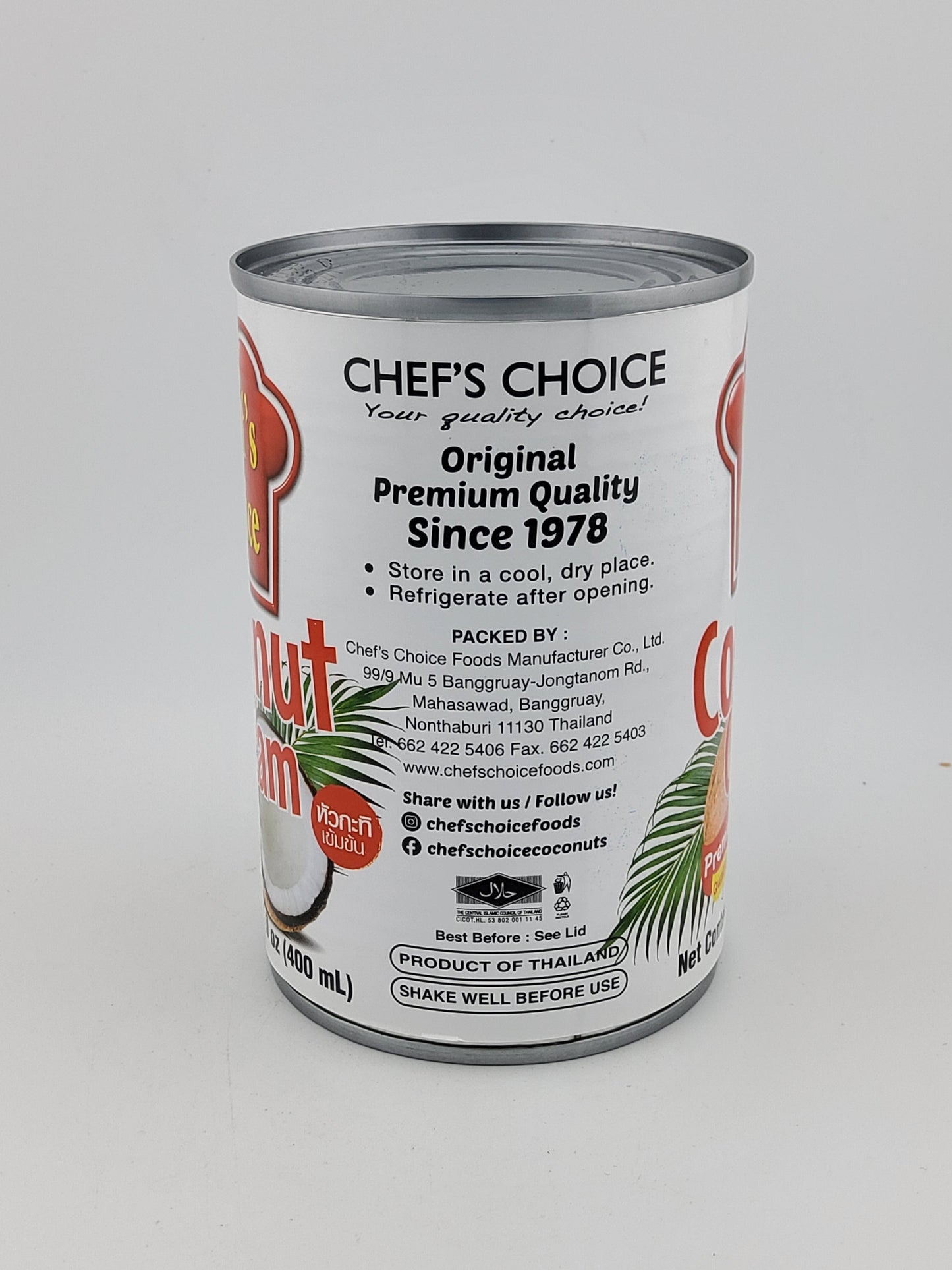 Chef's Choice Coconut Cream 400 mL