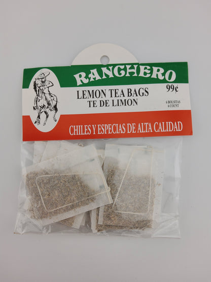 Ranchero Lemon Tea Bags 6pc