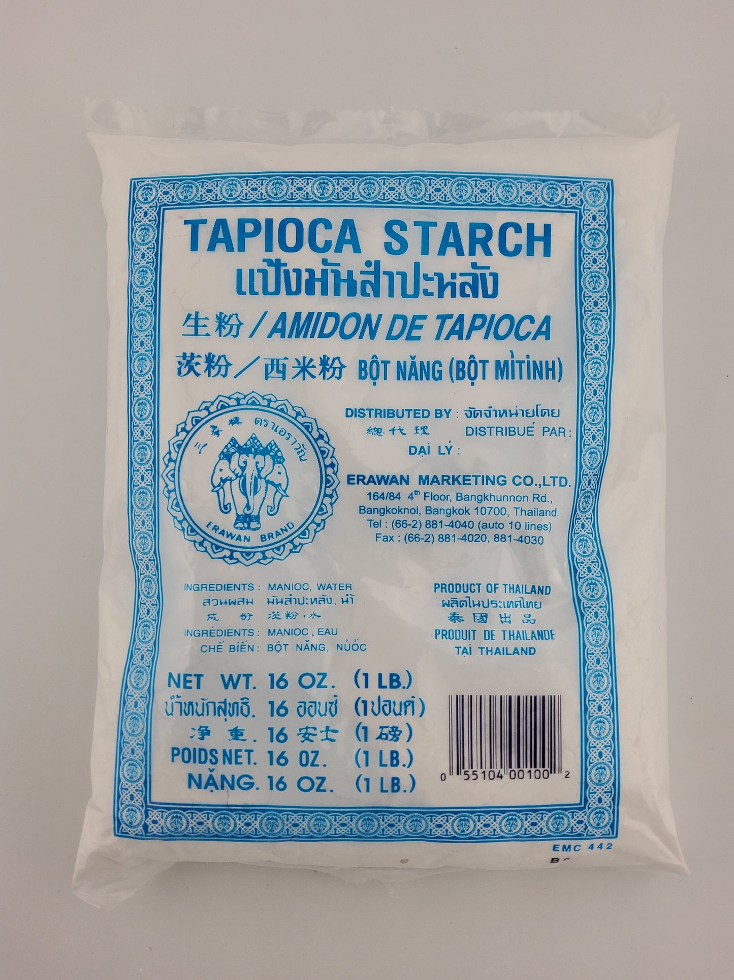 Erawan Tapioca Starch (Blue) 16 oz