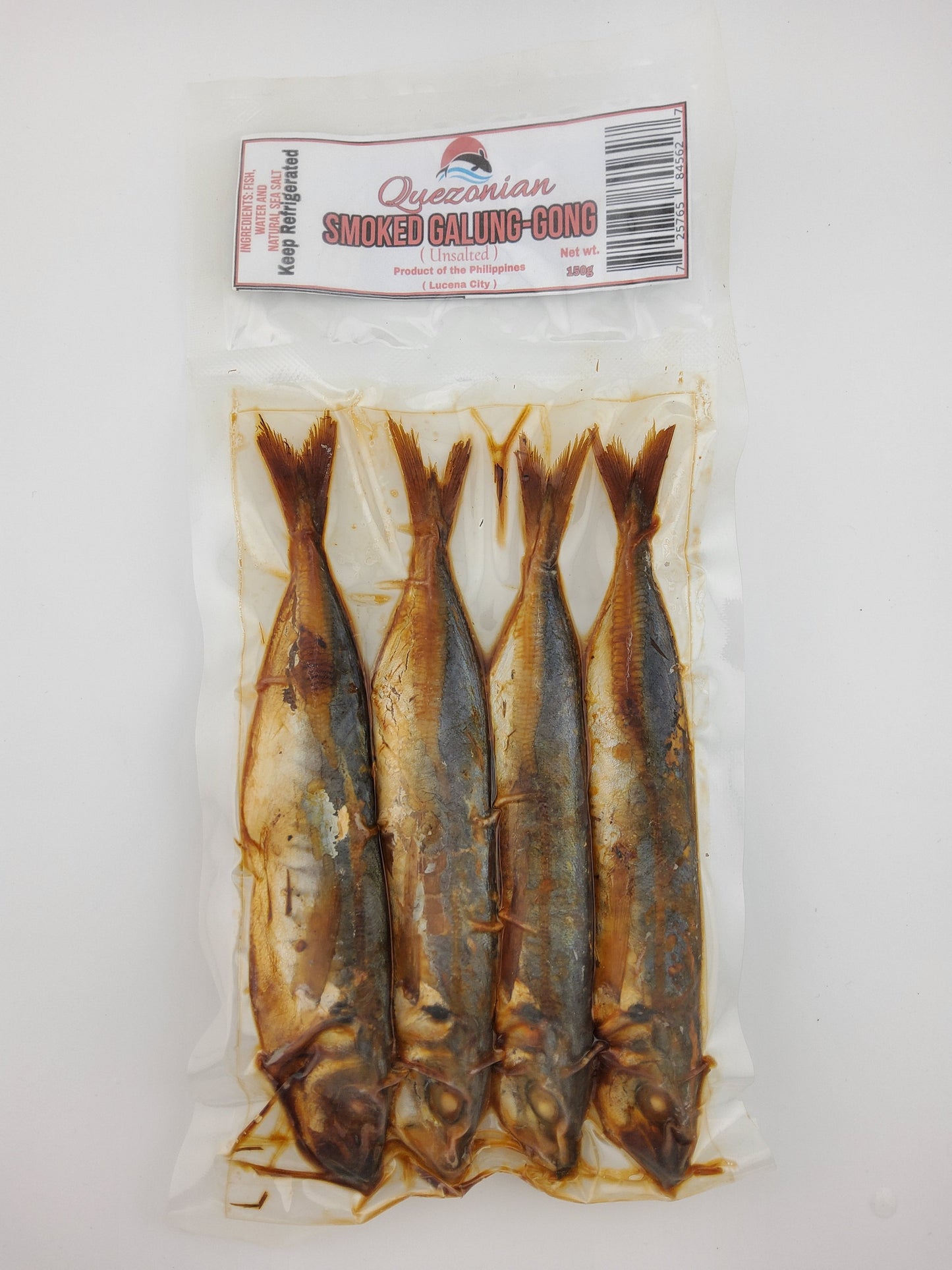 Quezonian Smoked Unsalted Roundscad (Galung-gong) 150 g