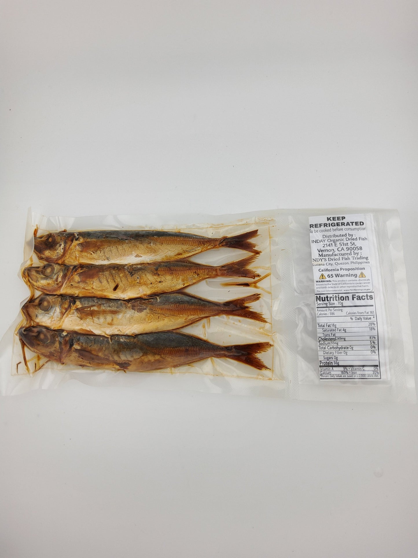 Quezonian Smoked Unsalted Roundscad (Galung-gong) 150 g
