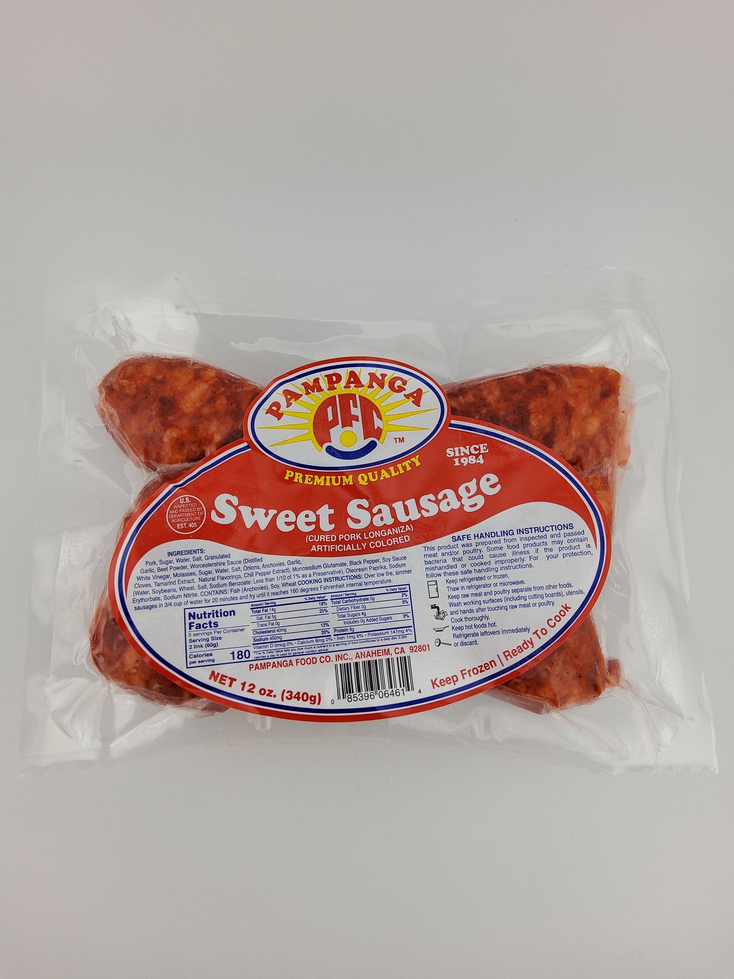 Pampanga Sweet Sausage 340 g | 12 oz