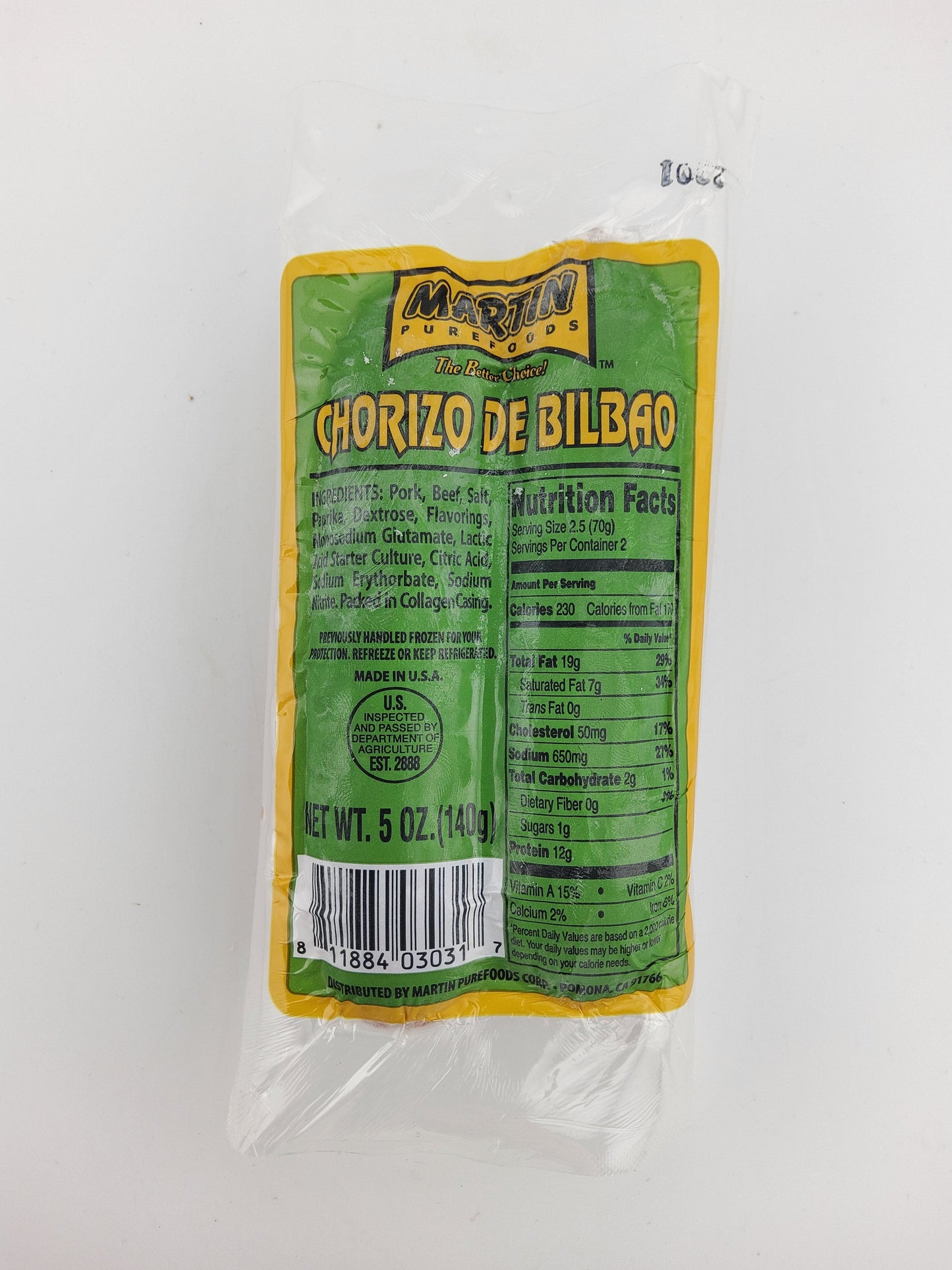 Martin Purefoods Chorizo de Bilbao 5 oz