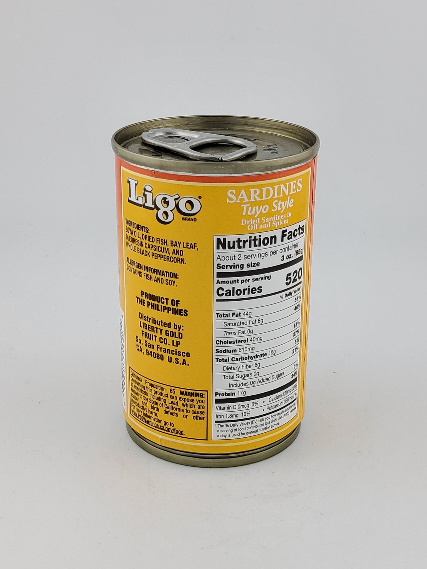 Ligo Sardines Tuyo Style 155 g