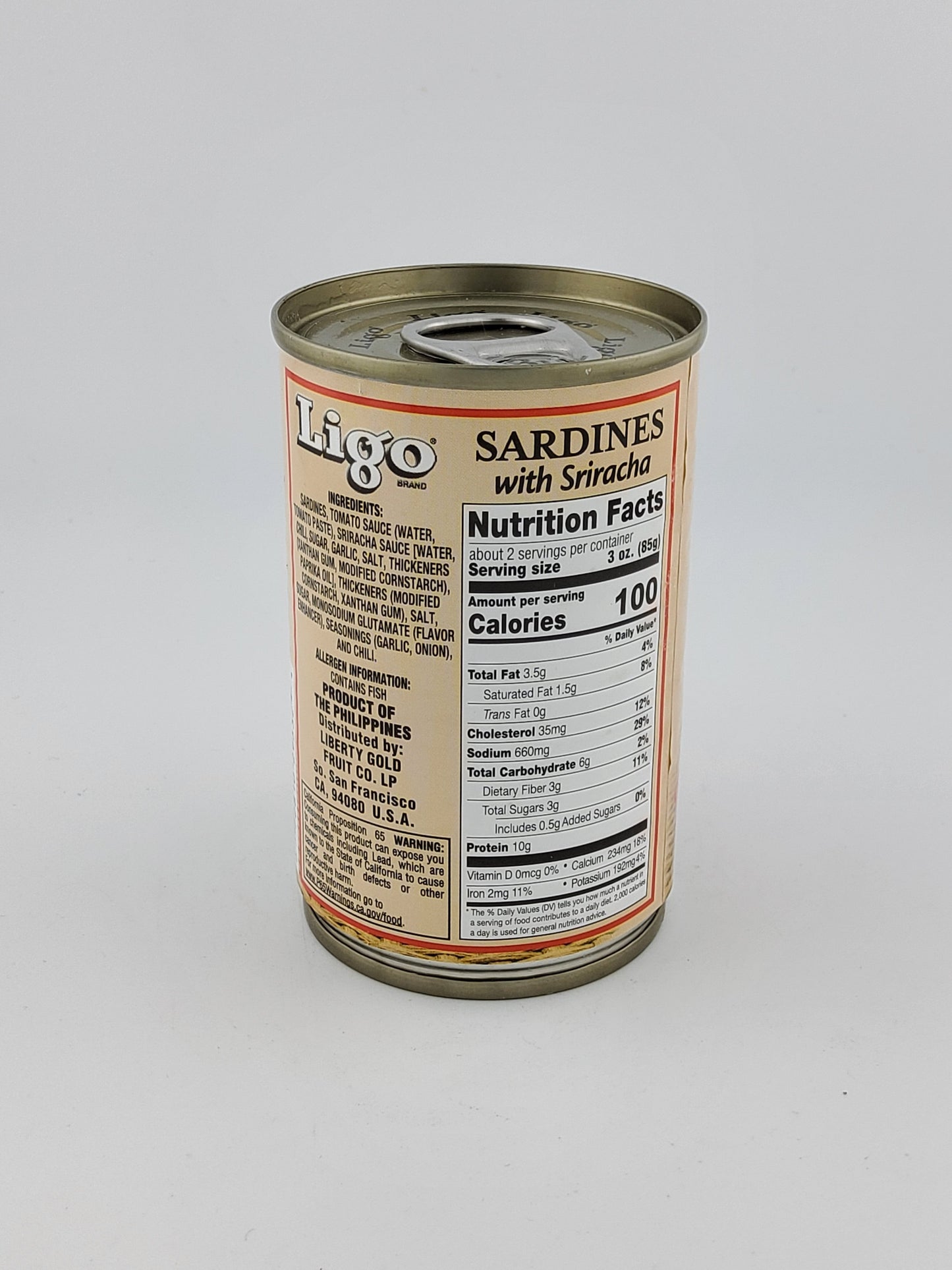 Ligo Sardines Sriracha 155 g