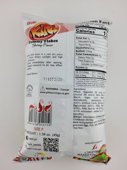 Oishi Kirei Yummy Flakes 45 g | 1.59 oz